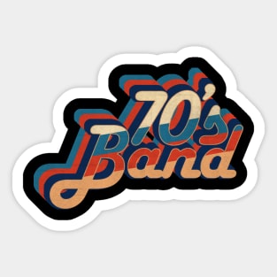 70s band - vintage retro 70s future b Sticker